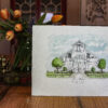 Custom Wedding Venue Portrait 9x12